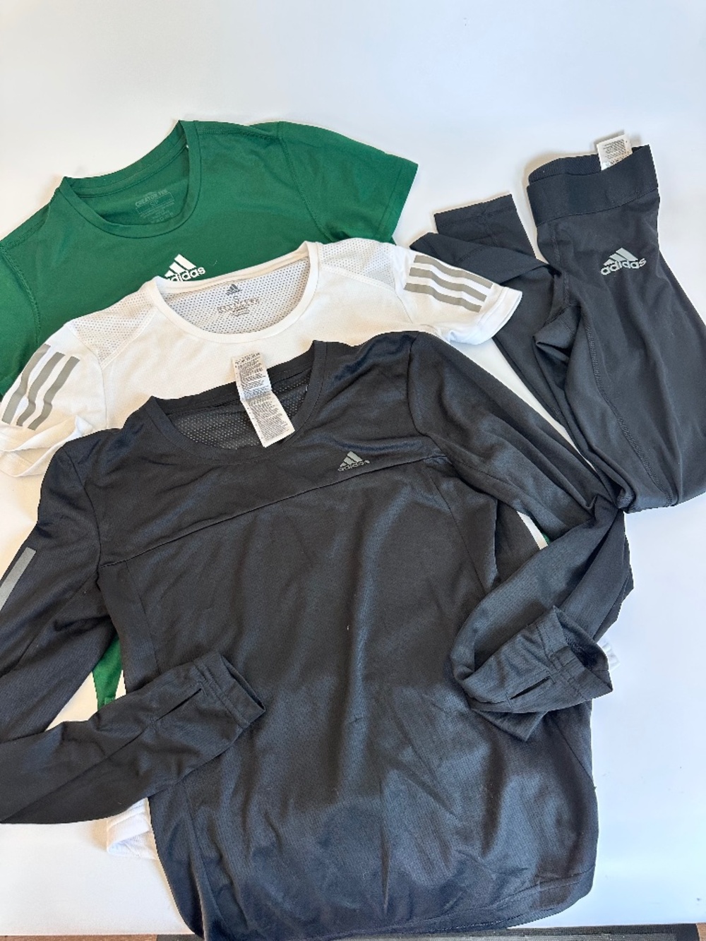 Lot of Adidas Tops Women's Size Small Short Sleeve Long Sleeve Leggings Creator